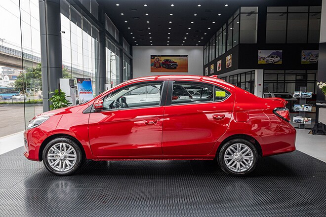Đuôi xe Mitsubishi Attrage với cụm đèn hậu LED mới