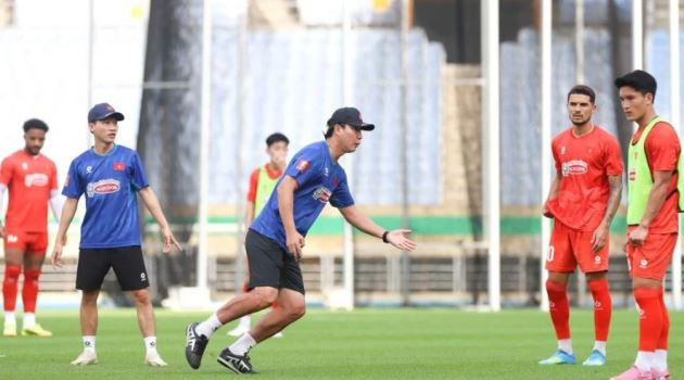 Đội tuyển Việt Nam đang tập huấn ở Hàn Quốc chuẩn bị cho AFF Cup 2026