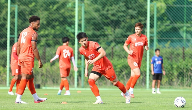 Đội tuyển Việt Nam tích cực tập luyện trước trận giao hữu cuối cùng