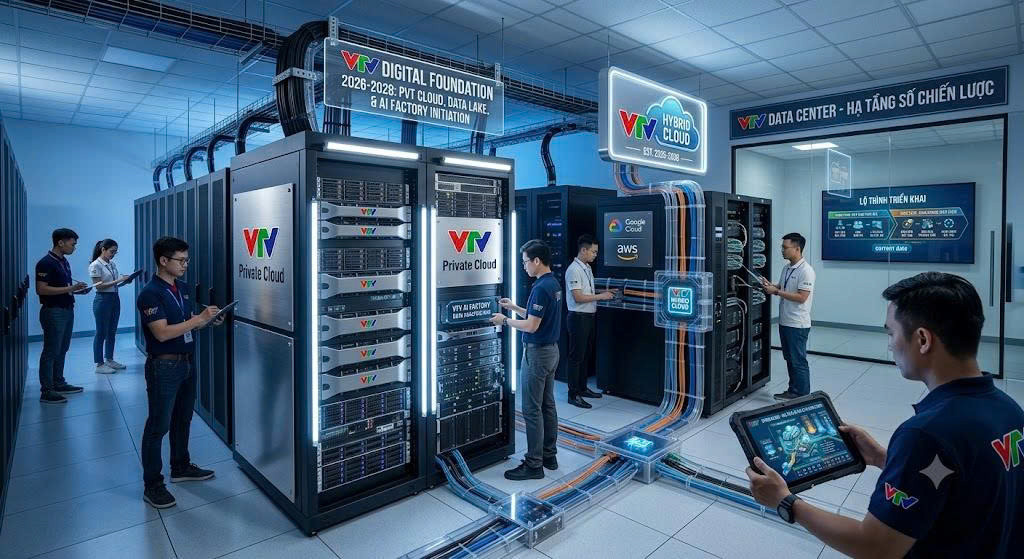 Mô hình tổ chức truyền thông hoạt động dựa trên dữ liệu và AI với trải nghiệm khán giả là trung tâm