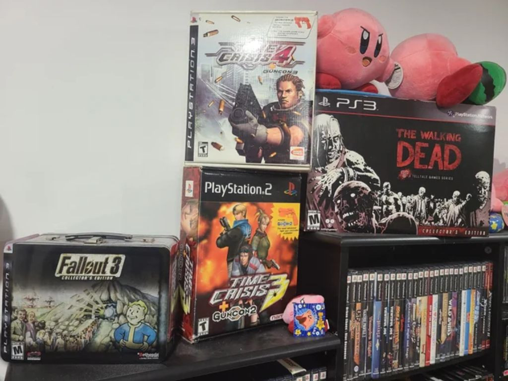 Bộ sưu tập đĩa game PlayStation vật lý đại diện cho quyền sở hữu thực thụ của người chơi.