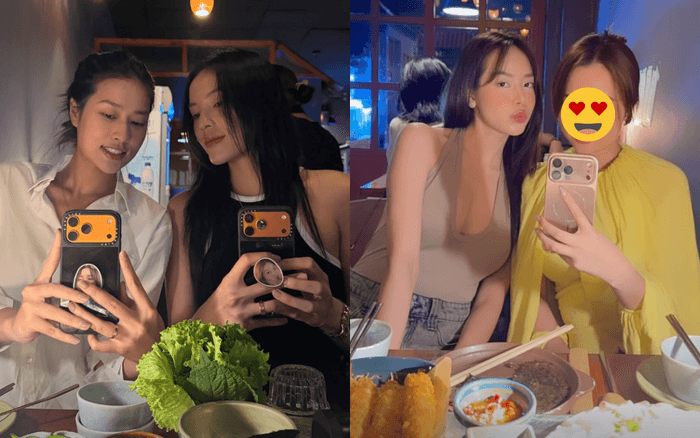 Hoa hậu Kỳ Duyên, Thiên Ân và Thanh Thủy trong buổi gặp gỡ thân mật