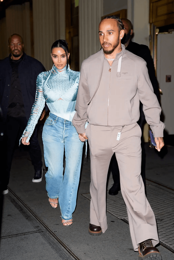 Cặp đôi Kim Kardashian và Lewis Hamilton trong giai đoạn đầu hẹn hò.