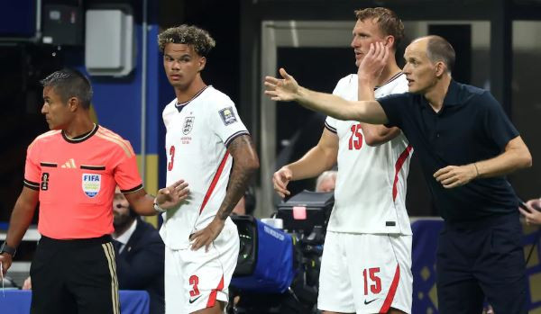 Huấn luyện viên Thomas Tuchel trong trận đấu với Argentina tại World Cup 2026.