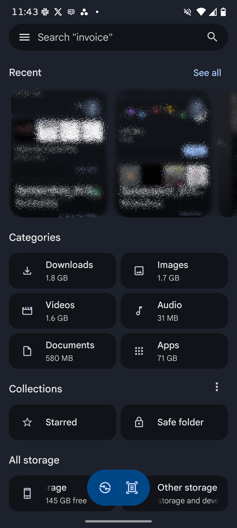 Giao diện ứng dụng Files by Google hỗ trợ dọn dẹp bộ nhớ trên điện thoại Android