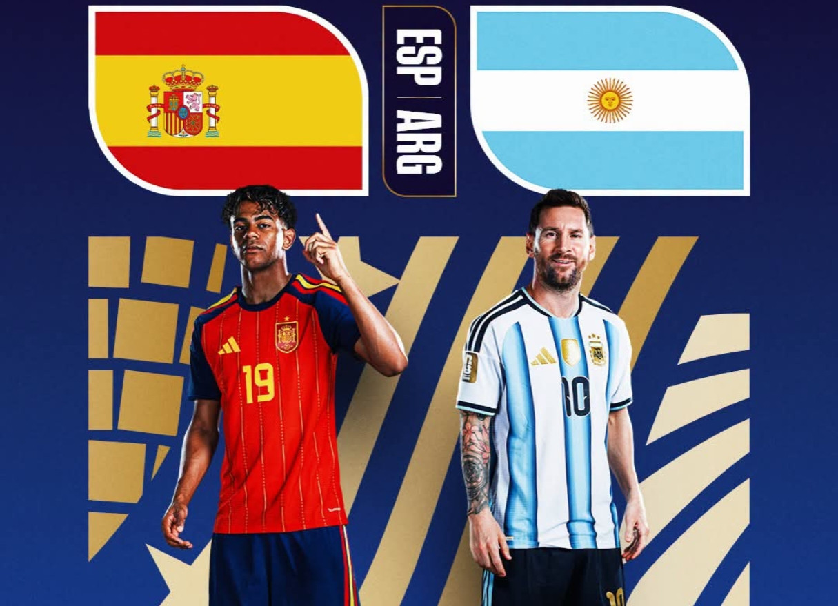 Lamine Yamal và Lionel Messi trong trận chung kết World Cup 2026