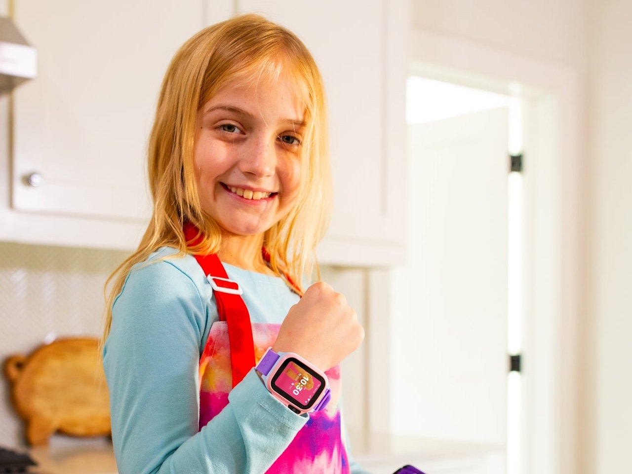 The myFirst Fone S4 smartwatch has an always-on OLED display.
