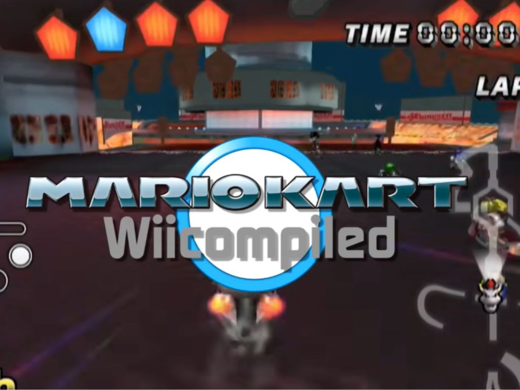 Ảnh chụp màn hình từ dự án Mario Kart Wiicompiled