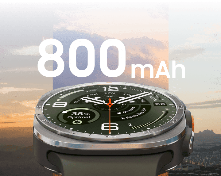 Dung lượng pin 800 mAh trên Galaxy Watch Ultra 2