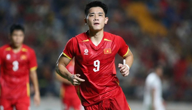 Tiền đạo Đình Bắc duy trì phong độ ấn tượng trong màu áo đội tuyển.