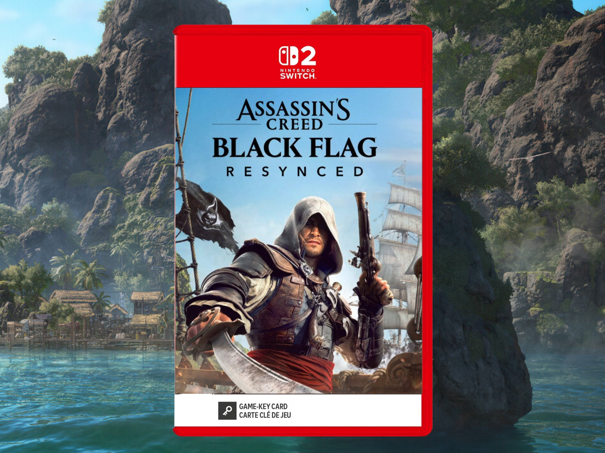 Hình ảnh bìa đĩa Assassin's Creed: Black Flag Resynced trên Switch 2 được rò rỉ