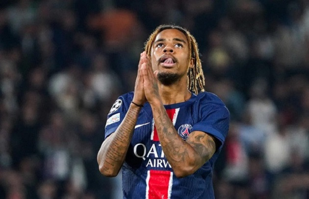 Bradley Barcola trong màu áo PSG với định giá vượt mốc 100 triệu bảng