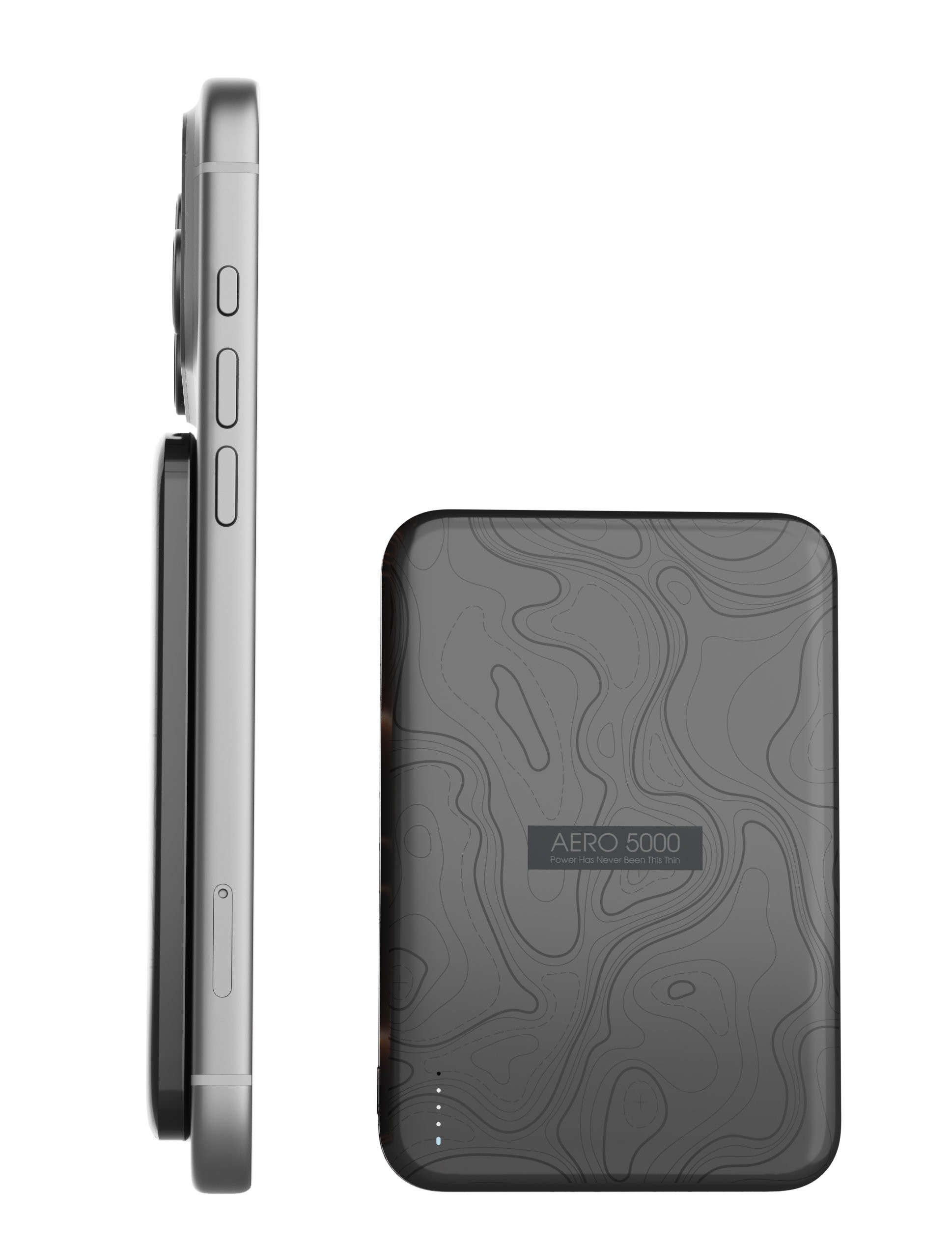 Tessan Aero 5000 hỗ trợ sạc hít nam châm cho các dòng điện thoại tương thích MagSafe.