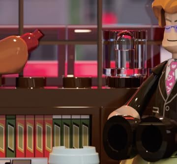 Mô hình cửa hàng Manga Shop phong cách Cyberpunk của Lumibricks với hệ thống đèn LED