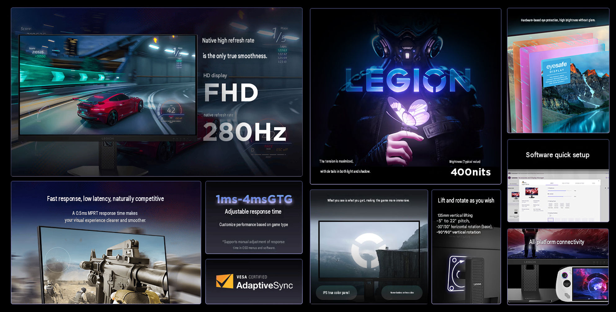Core highlights of Lenovo Legion 27-1R monitor