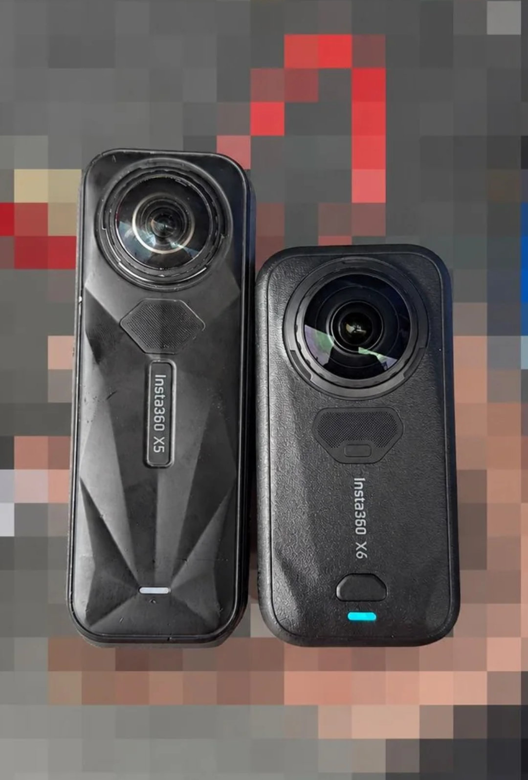 Insta360 X5 và Insta360 X6 đặt cạnh nhau