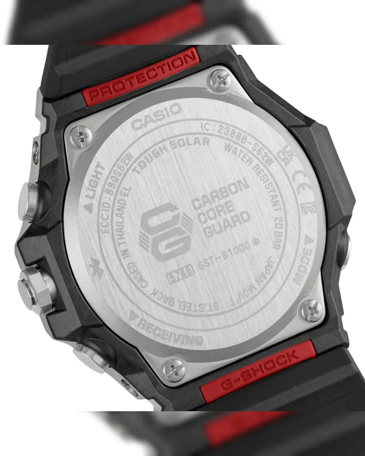 Hình ảnh tổng thể hai phiên bản Casio G-Steel GST-B1000 dây cao su