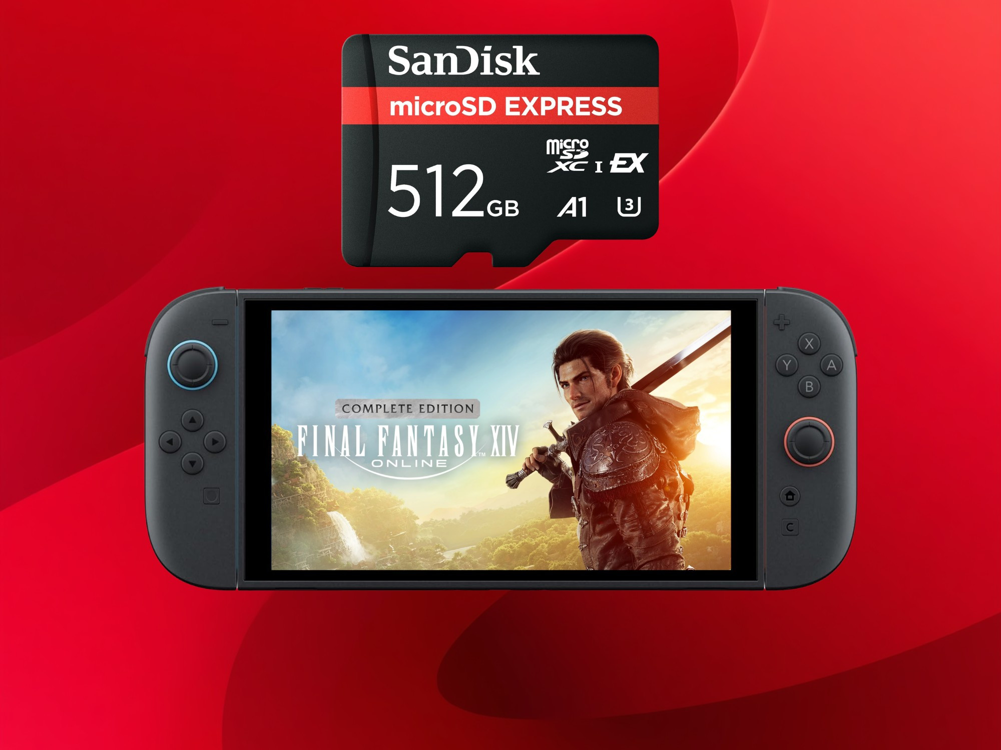 Final Fantasy XIV Switch 2 và thẻ nhớ MicroSD Express