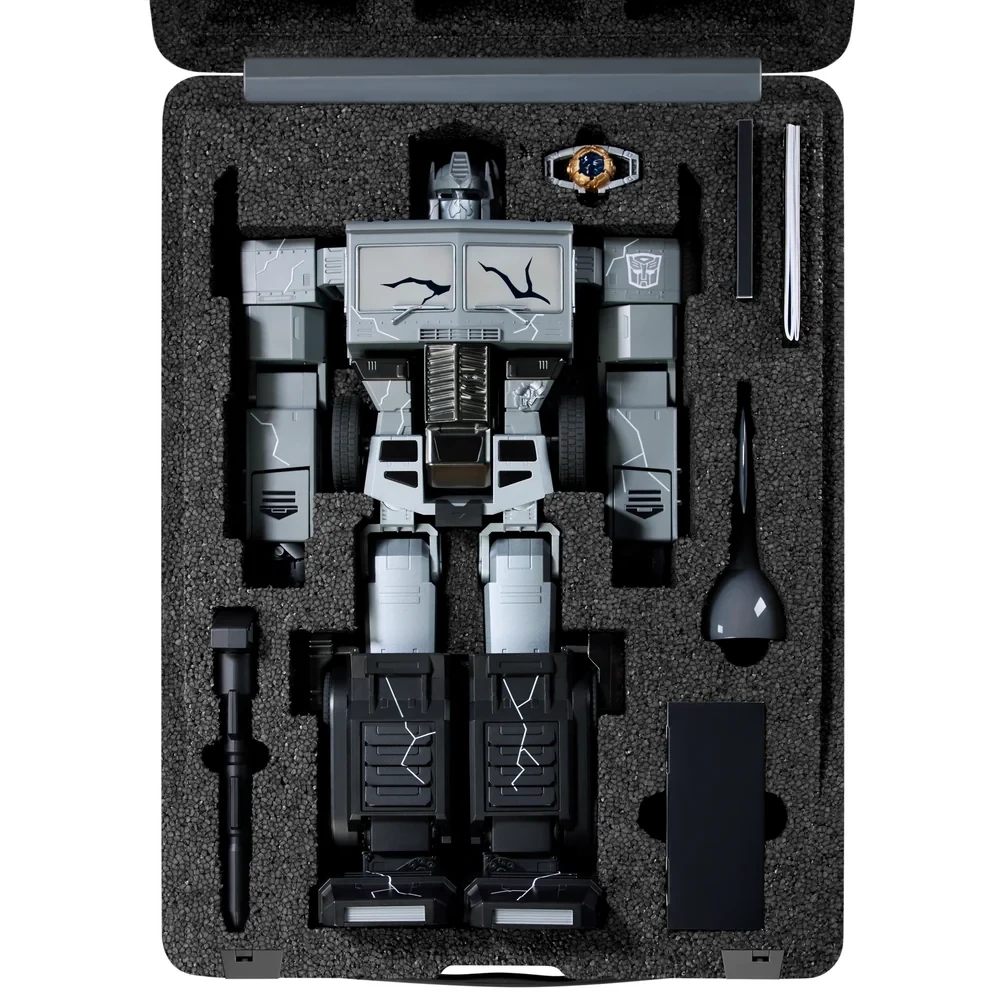 Toàn bộ phụ kiện đi kèm của mẫu robot Robosen Optimus Prime G1