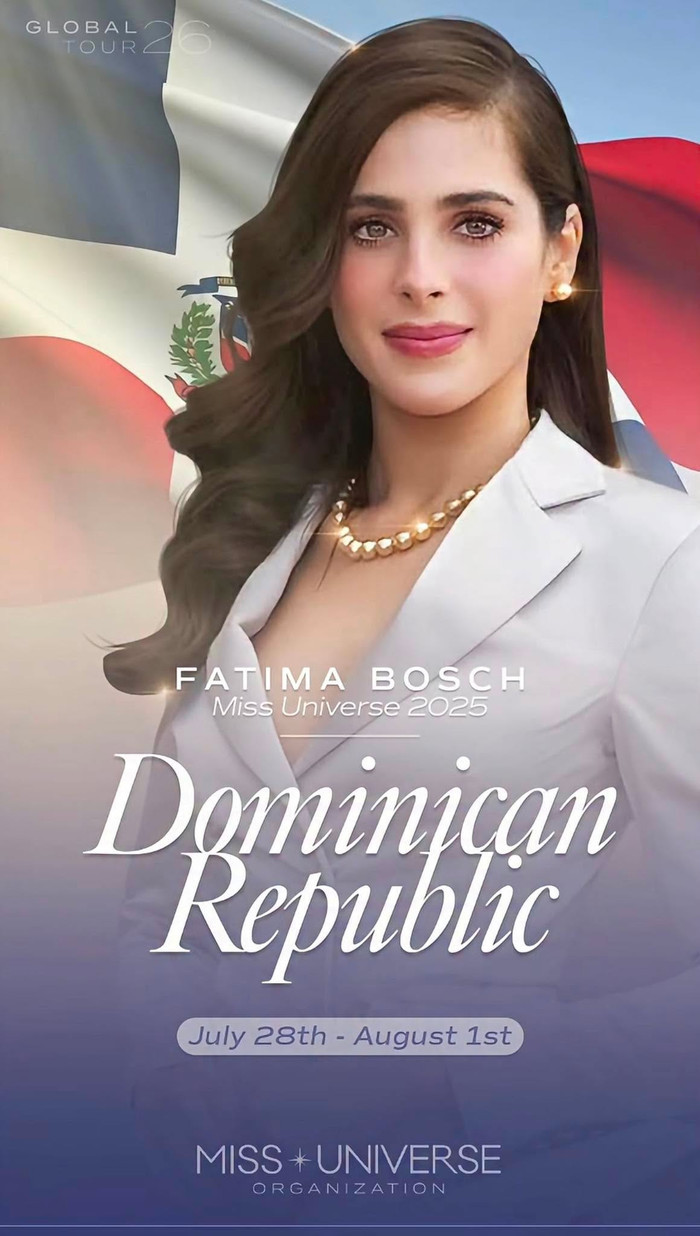 Đương kim Miss Universe trong chuyến công tác tại Dominican Republic.