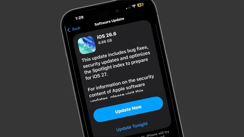 iOS 26.6 đã bắt đầu được triển khai đến người dùng iPhone tương thích