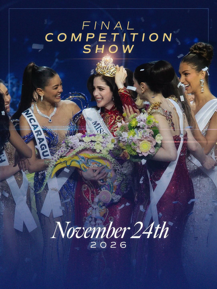 Chung kết Miss Universe 2026 dự kiến diễn ra ngày 24/11.