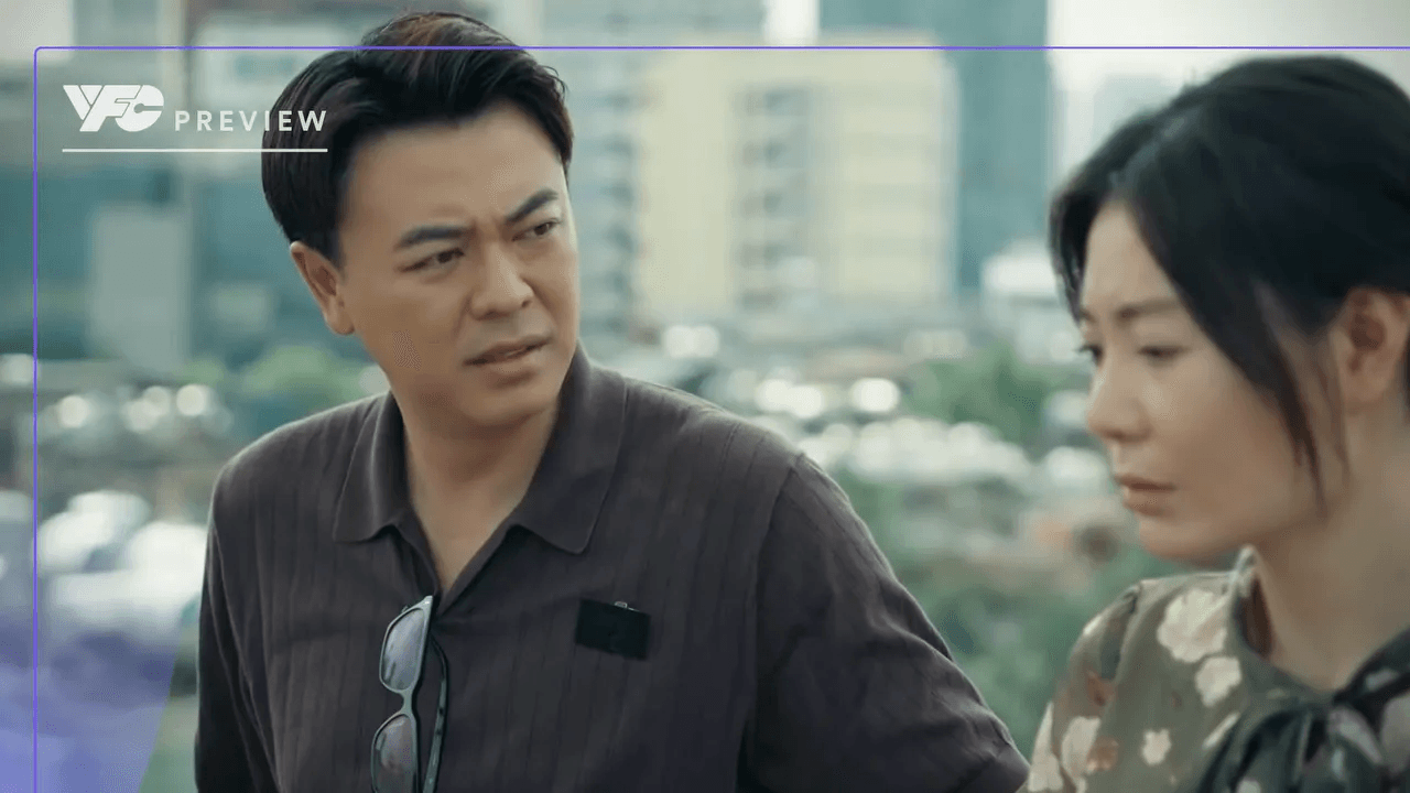 Nguyệt và Tài trong tập 32 Dưới ô cửa sáng đèn