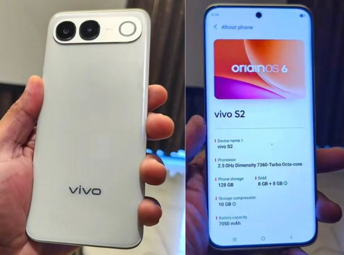 Hình ảnh mô hình thực tế tiết lộ thông số và kiểu dáng của Vivo S2