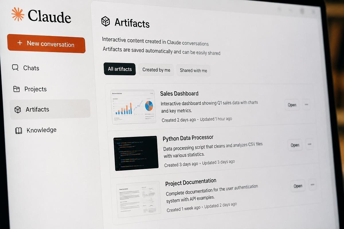 Claude giờ đây còn có thể tạo website, ứng dụng mini, dashboard, trò chơi và tài liệu tương tác chỉ từ một câu lệnh