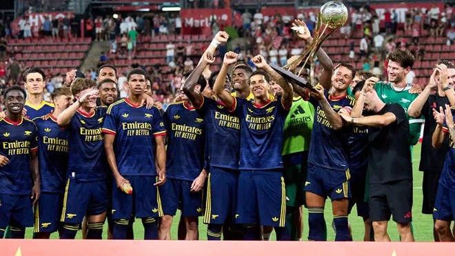 Arsenal đang cho thấy chiều sâu đội hình đáng nể. Ảnh: Getty.