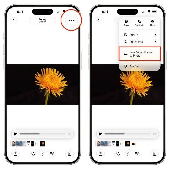Tính năng trích xuất khung hình video thành ảnh trên iOS 27