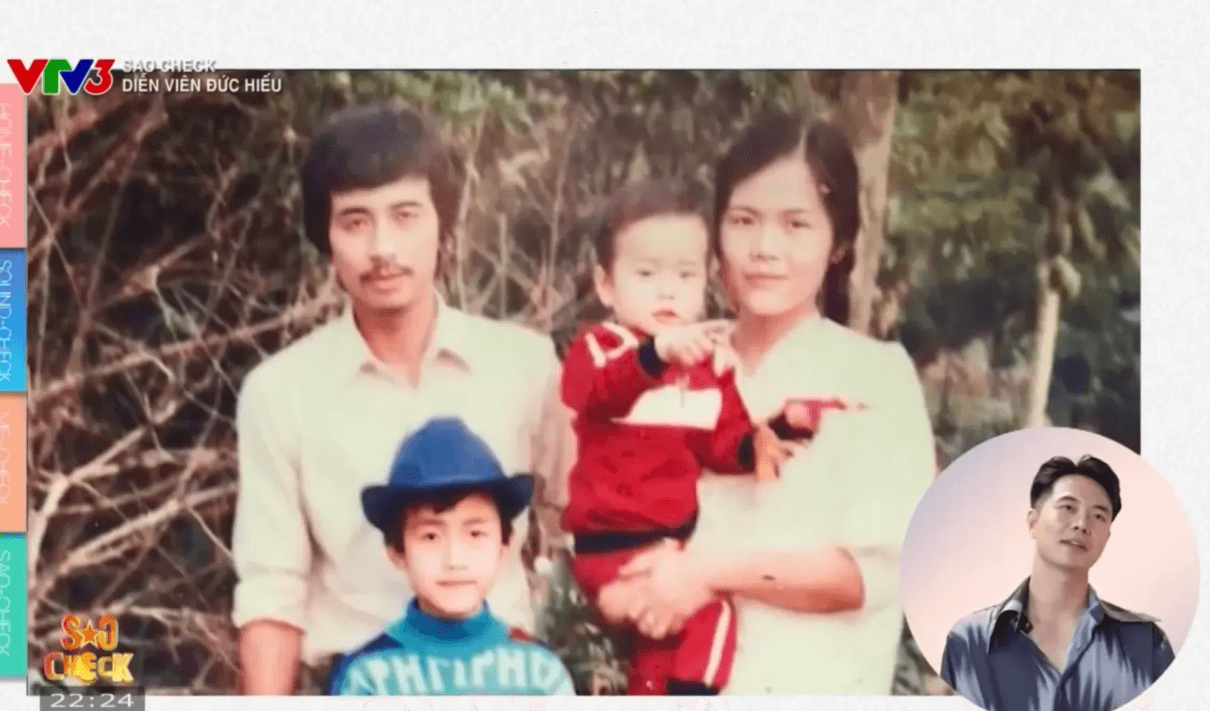 Diễn viên Phùng Đức Hiếu cùng bố mẹ