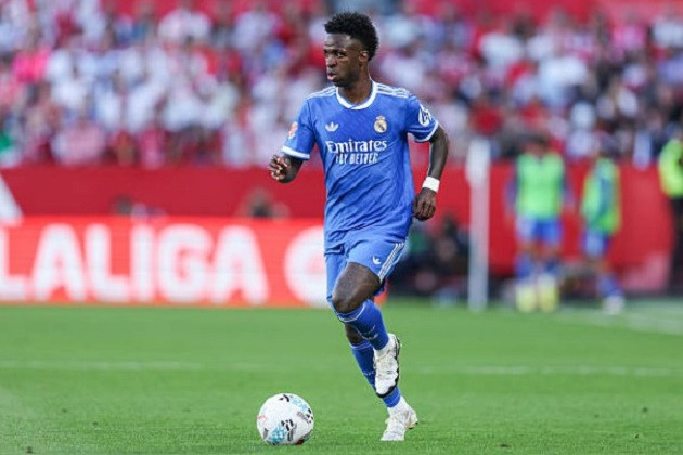 Vinicius vẫn chưa chốt tương lai với Real Madrid. Ảnh: Getty.