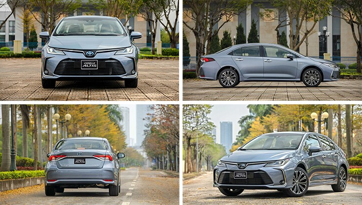 Thiết kế ngoại thất hiện đại của Toyota Corolla Altis