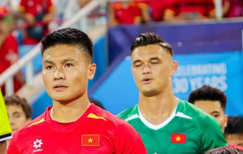 Quang Hải phá kỷ lục khoác áo tuyển Việt Nam của Công Vinh. Ảnh: Công an Hà Nội