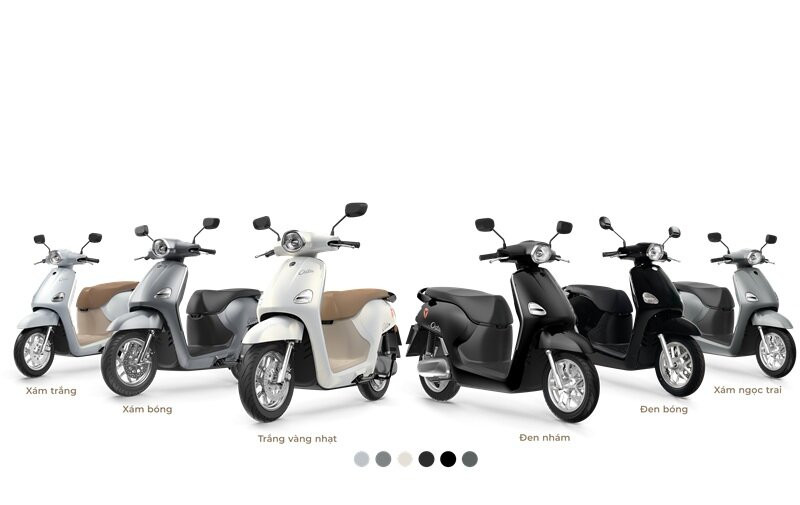Các tùy chọn màu sắc Yadea Osta