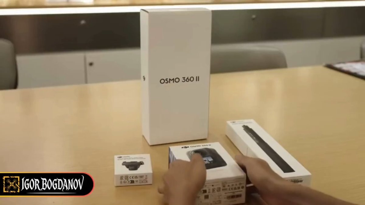 DJI Osmo 360 II lộ video mở hộp