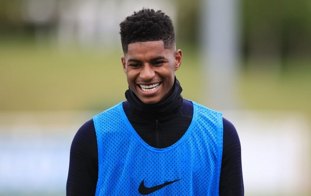 Rashford đã hội quân với MU. Ảnh: Getty.