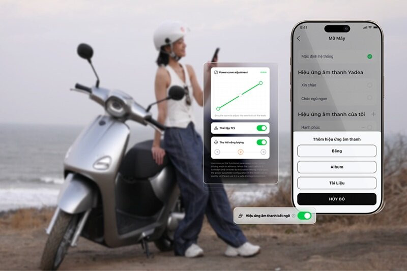 Tiện nghi không gian cốp xe Yadea Osta