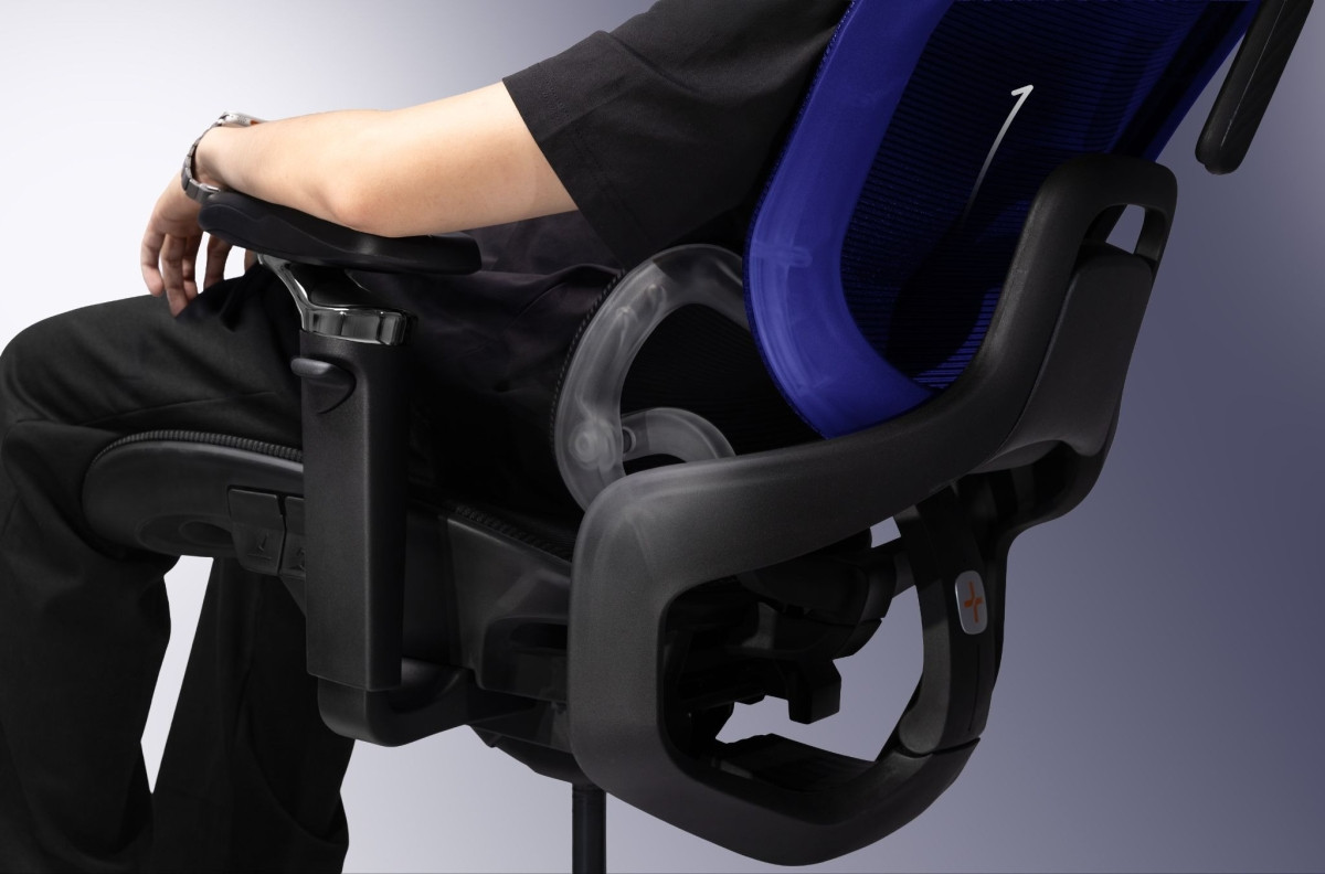 Cơ chế tựa lưng kép Dual Lumbar trên ghế HyperWork Flow