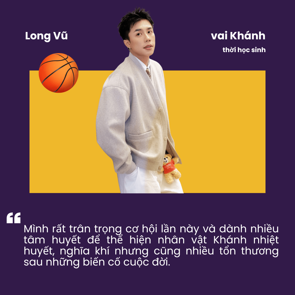 Diễn viên Long Vũ trong Mùa hè năm ấy