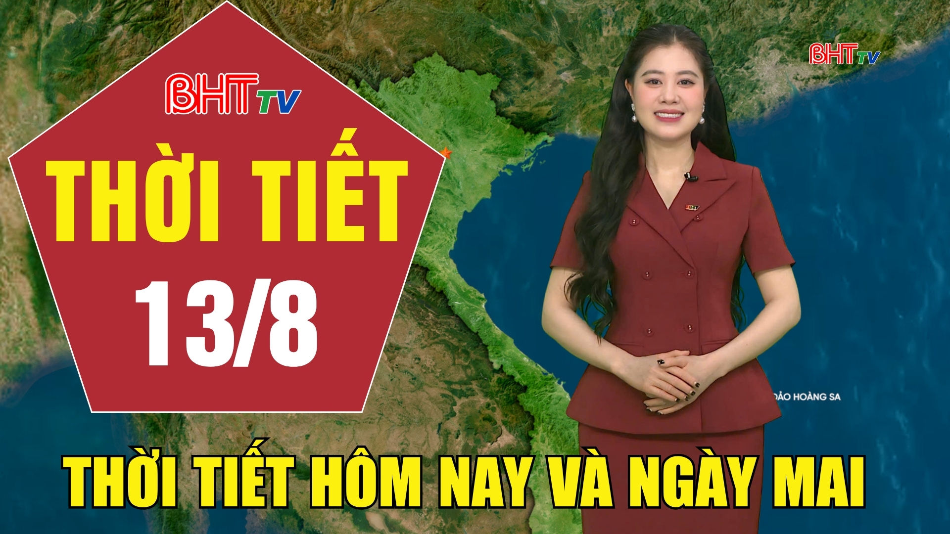 Dự báo thời tiết Hà Tĩnh đêm 12/8 ngày 13/8/2026