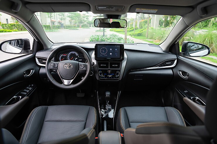 Không gian nội thất Toyota Vios 2026 trang bị màn hình 9 inch