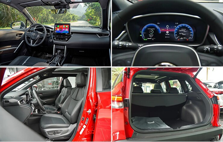 Khoang nội thất nâng cấp trên Toyota Corolla Cross 2026