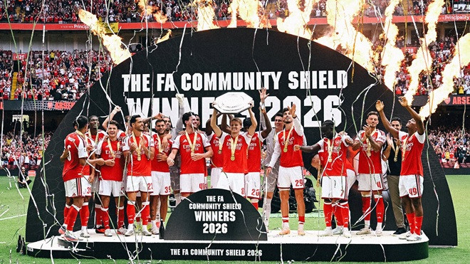 Arsenal vừa vô địch Siêu cúp Anh. Ảnh: Arsenal.
