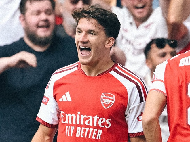 Christos Tzolis vừa toả sáng cho Arsenal. Ảnh: Arsenal.