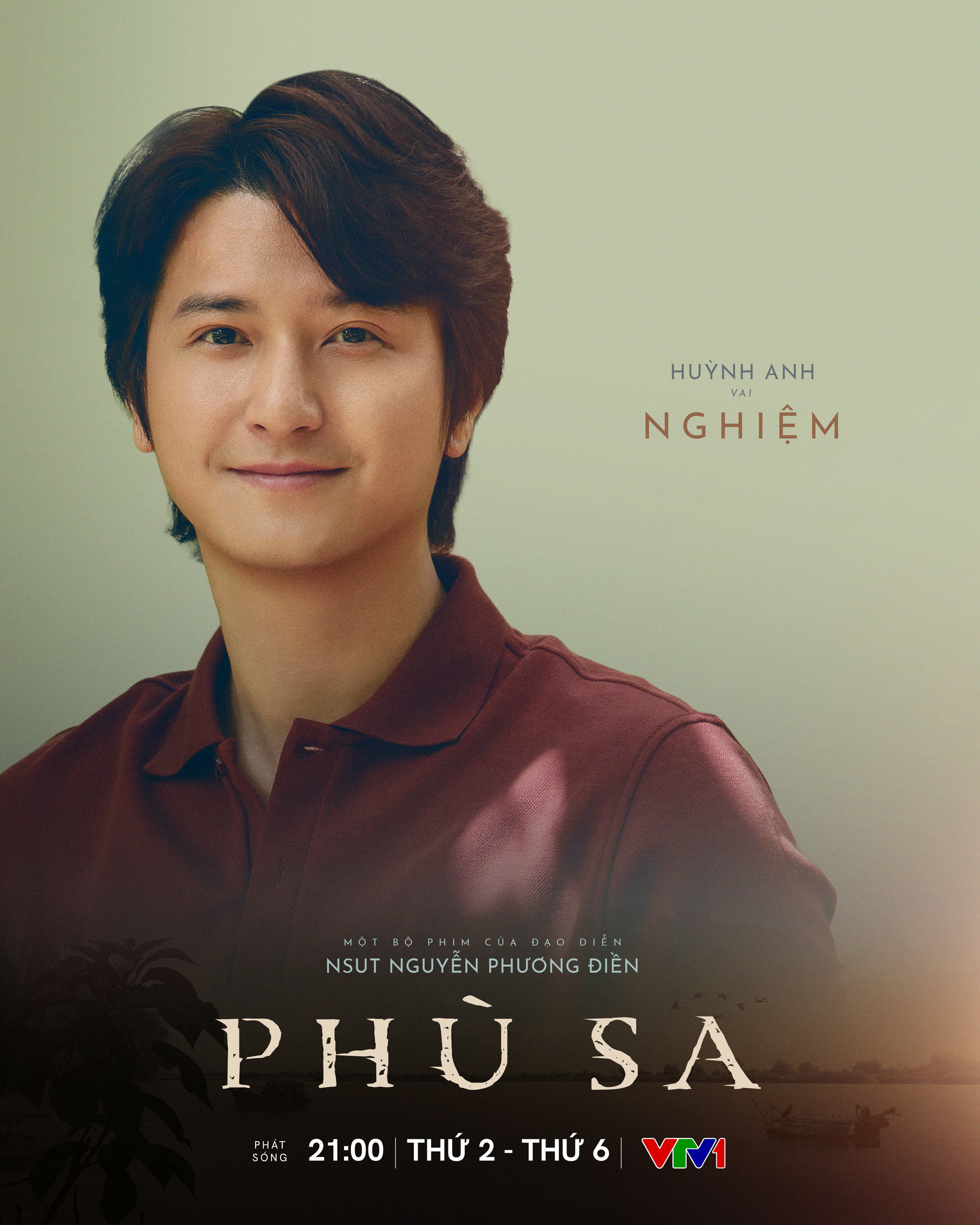 Diễn viên Huỳnh Anh vai Nghiệm trong phim Phù sa