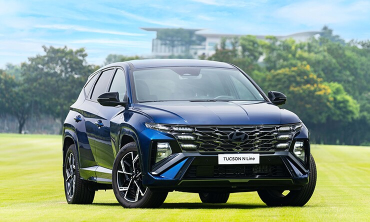 Đuôi xe Hyundai Tucson N Line thiết kế đậm chất thể thao