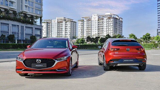 Cụm đèn hậu LED sắc sảo trên Mazda3