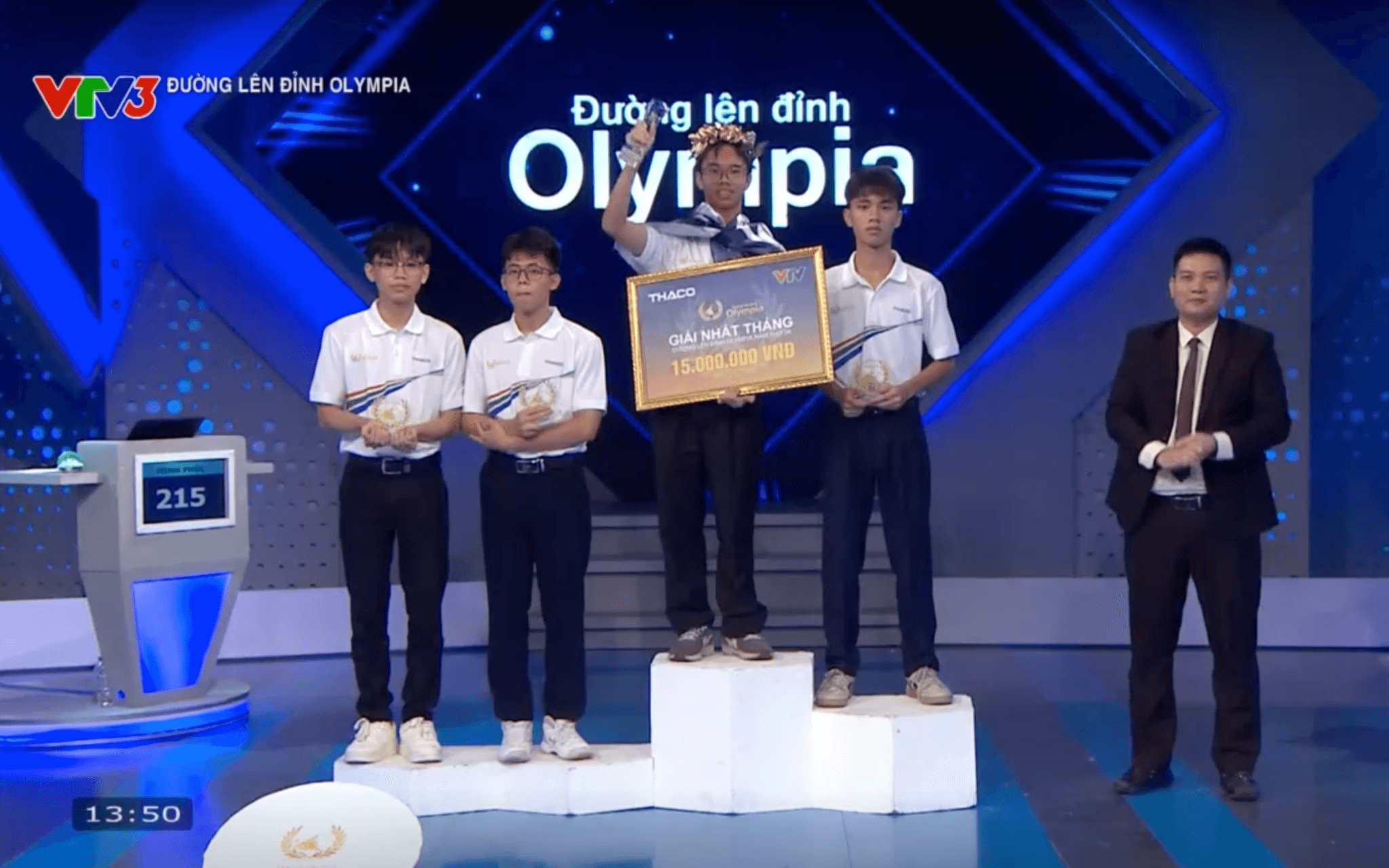 Cao Minh Phúc giành vòng nguyệt quế cuộc thi tháng 1 quý IV Olympia năm 2026